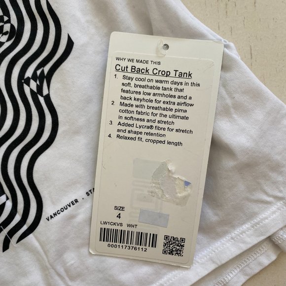 NWT Lululemon Cut Back Crop Tank SeaWheeze *Limited Edition* - Picture 8 of 9